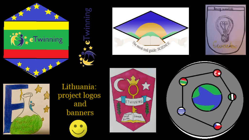 Project logos and banners by Lithuanian students